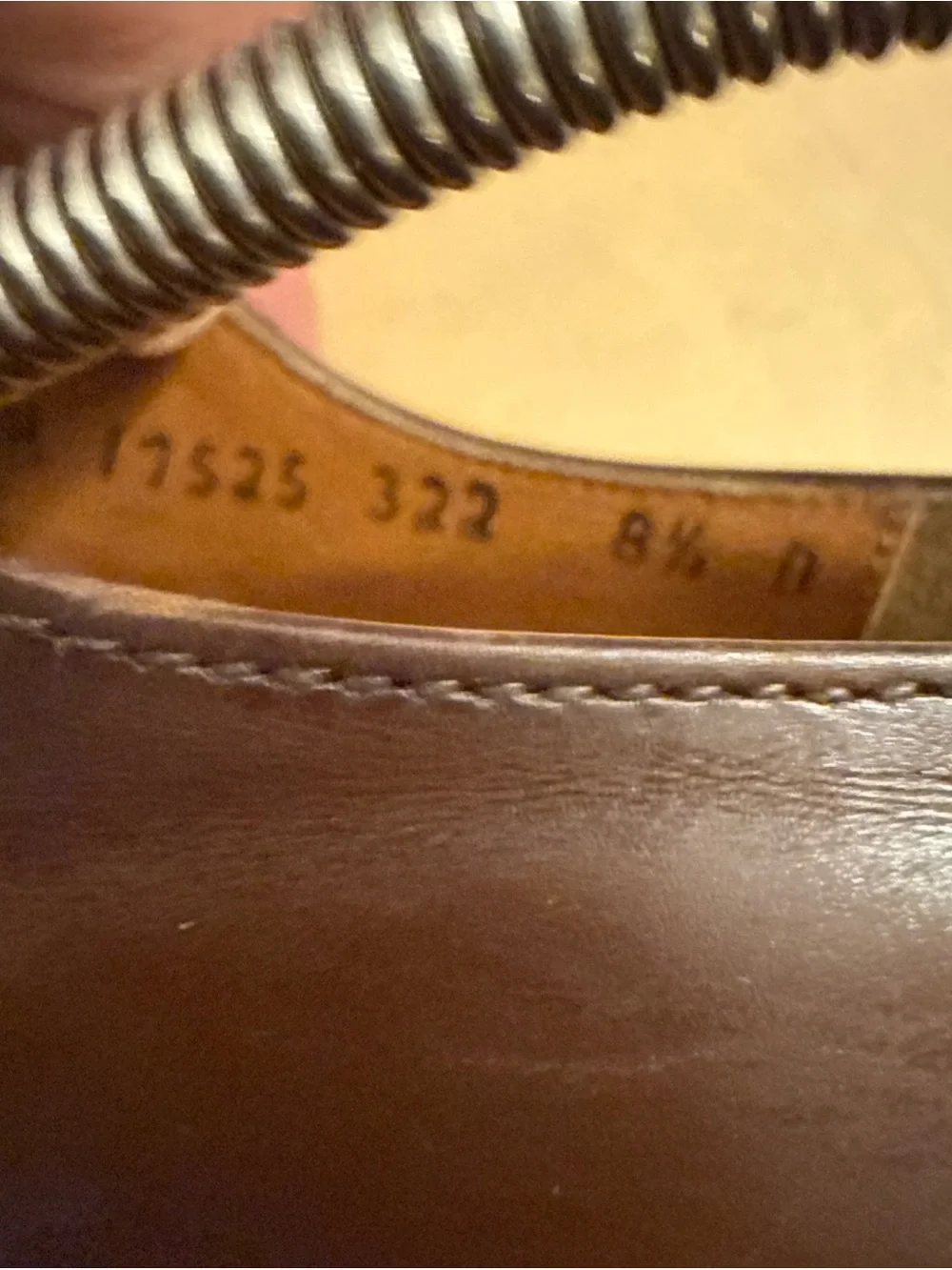 Salvatore Ferragamo Studio Cap Toe Oxford Shoes Men's 8.5 D Brown Leather Italy